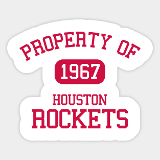 Property of Houston Rockets Sticker